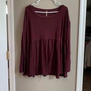 Free People Babydoll style tunic shirt